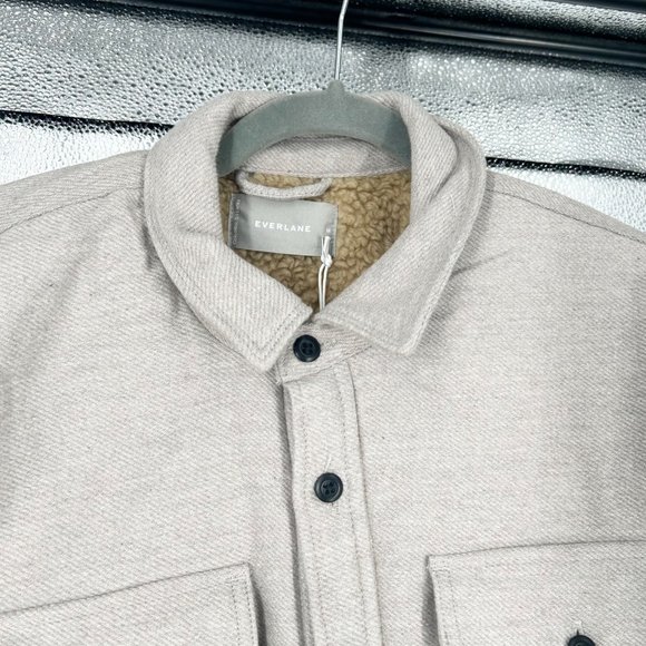 NWT Everlane The ReNew Fleece-Lined Heavyweight Overshirt - Picture 4 of 8